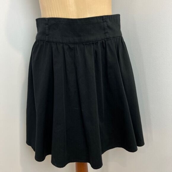 Dynamite Women's Medium Y2K Black High Waisted Knee Length Tennis Skirt Lounge - Picture 1 of 10